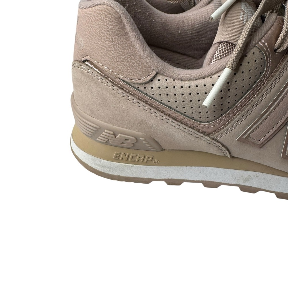 New Balance sneakers 574 dust Gold women’s size 8.5 - Picture 4 of 7